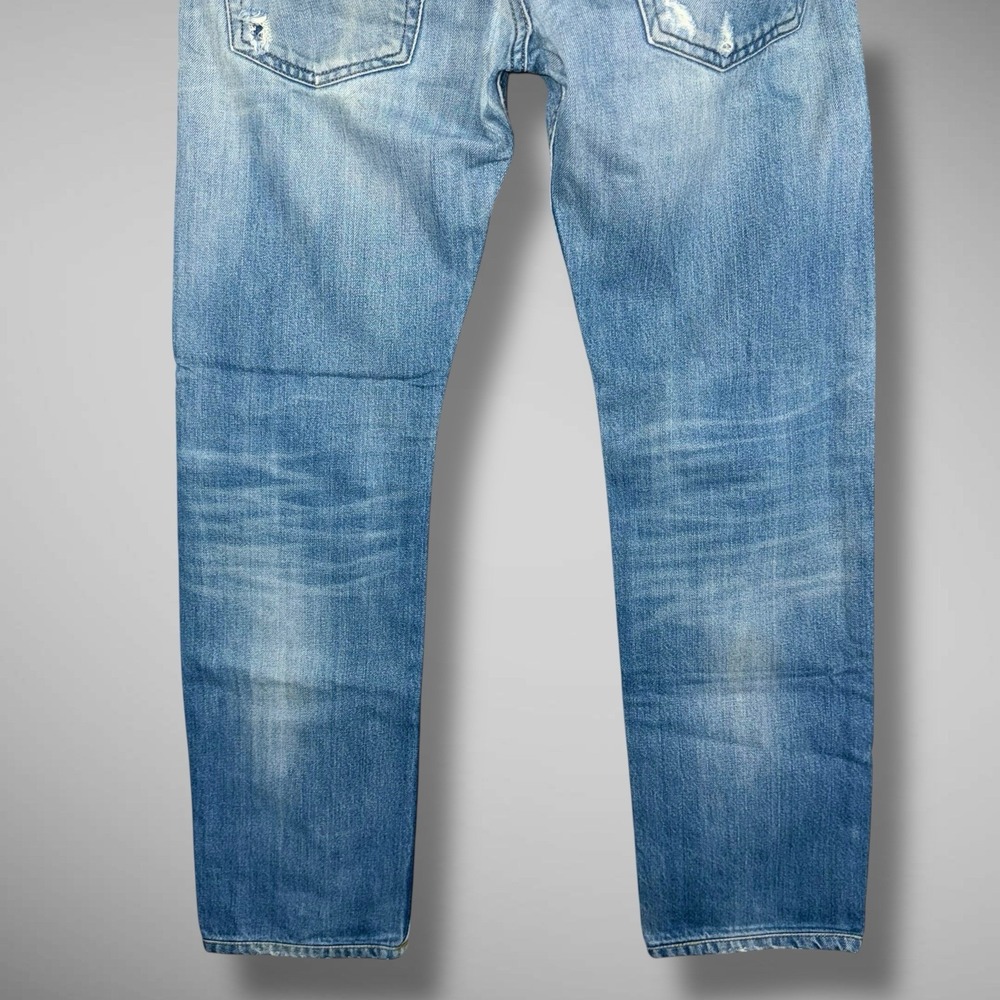 Diesel Jeans Men 29x28 Blue‎ Belther Slim Taper Light Wash Thrashed Rockstar Y2K - Picture 7 of 13